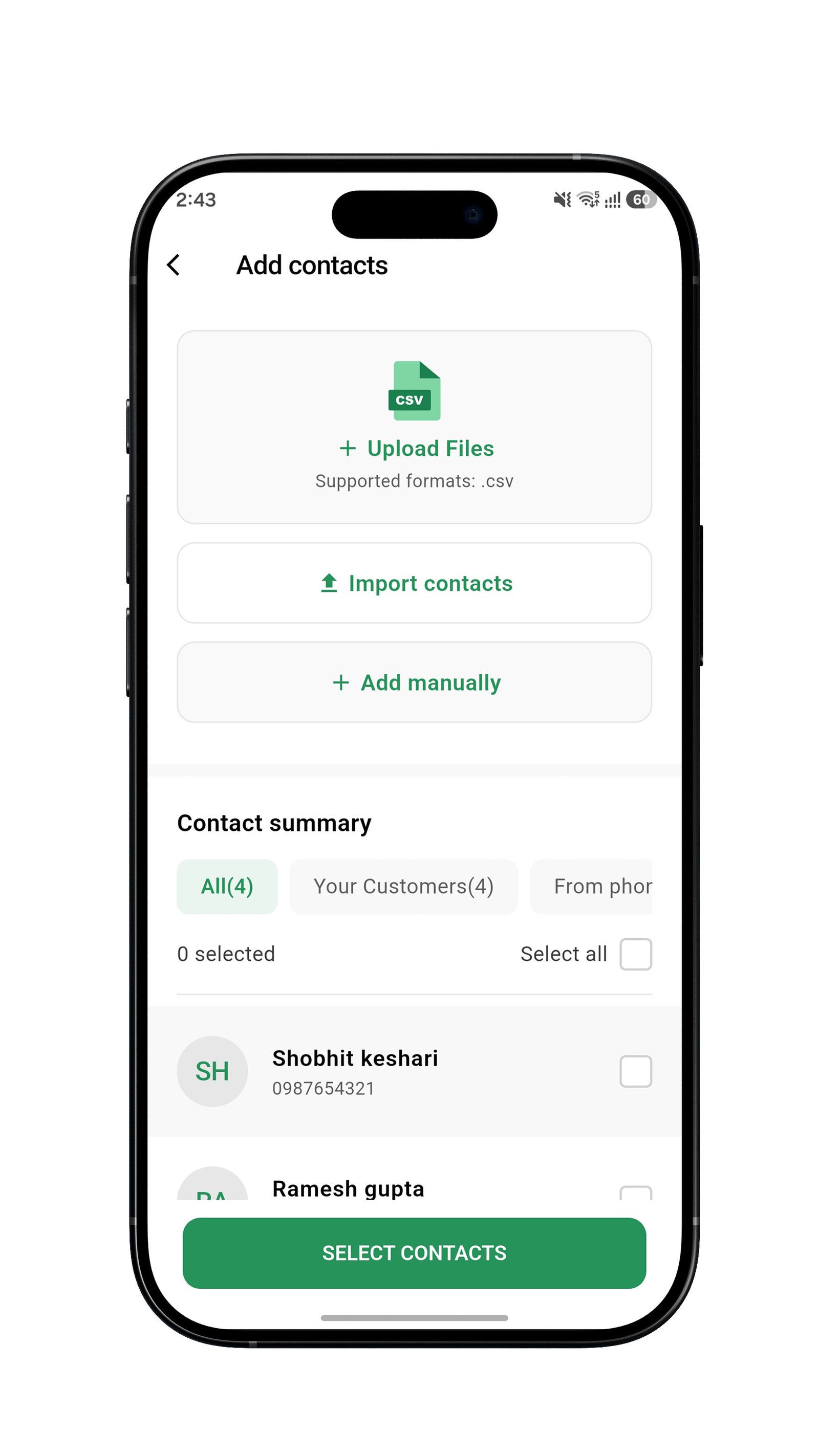 Add Contacts