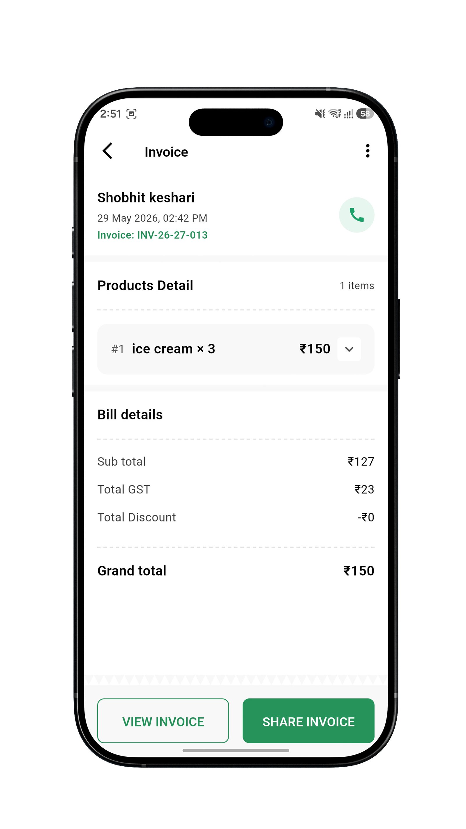 Invoice Details